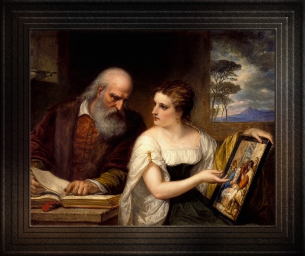 Philosophy and Christian Art by Daniel Huntington Classical Art Old Masters Reproduction by xzendor7